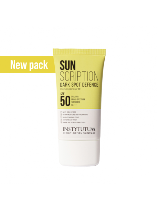 Сонцезахисний крем Instytutum sunscription dark spot defence SPF 50, 50 мл