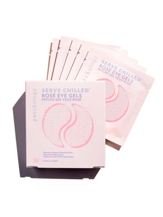 Освіжаючі патчі з екстрактом троянди Patchology Serve Chilled Rose Eye Gels, 5 пар