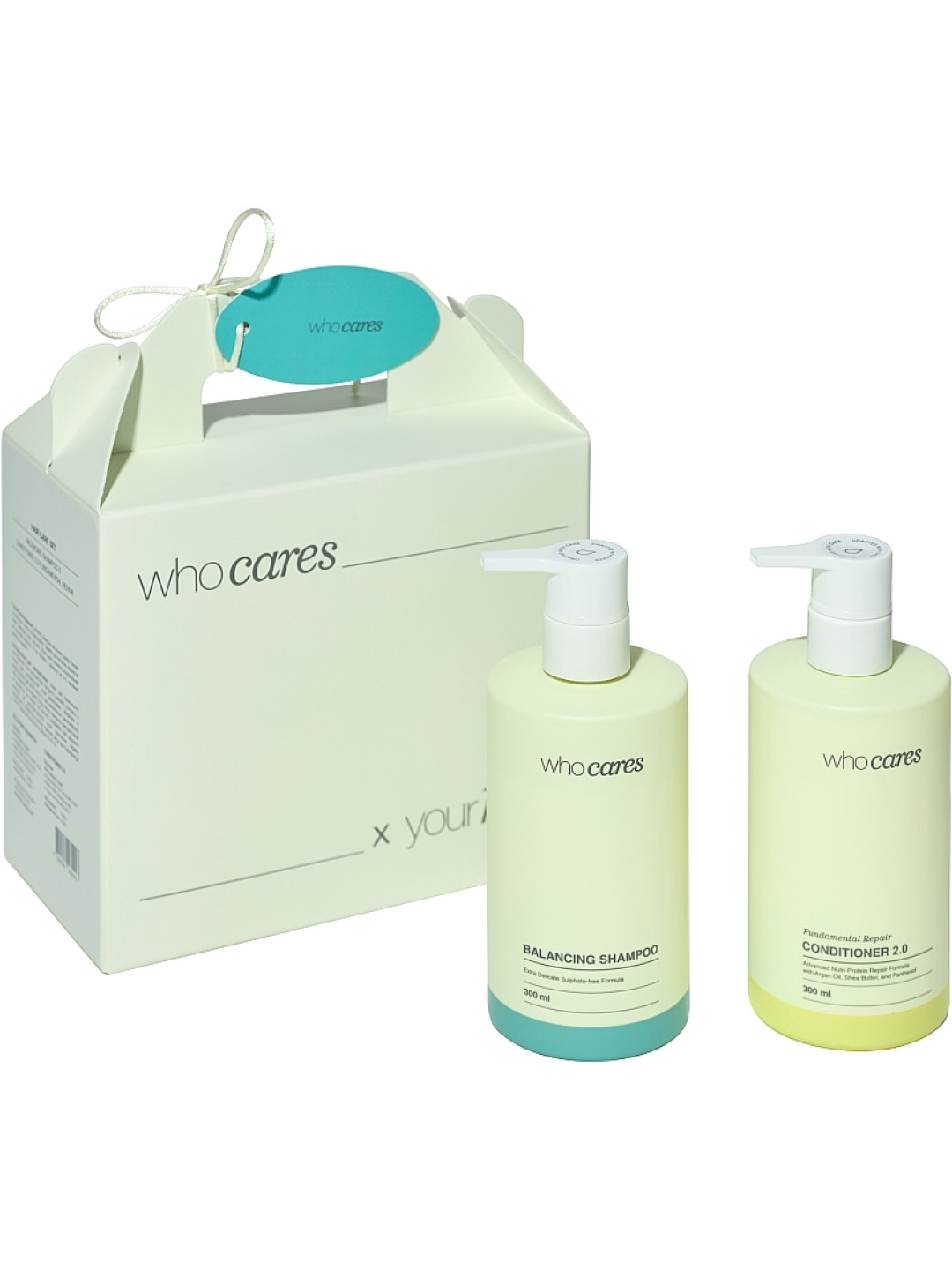 Набір засобів для волосся whocares Hair Care Set Balancing Shampoo x Conditioner 2.0