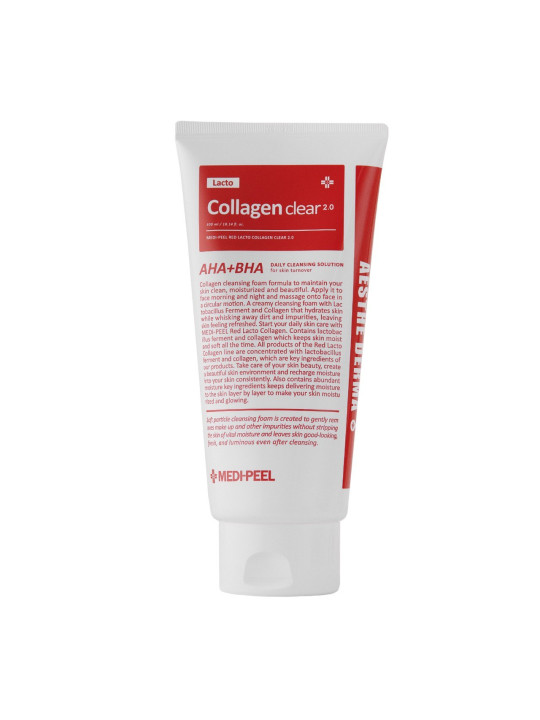 Пінка для вмивання з колагеном та пробіотиками Medi-Peel Aesthe Derma Lacto Collagen Clear, 300 мл Пінка для вмивання з колагеном та пробіотиками Medi-Peel Aesthe Derma Lacto Collagen Clear, 300 мл