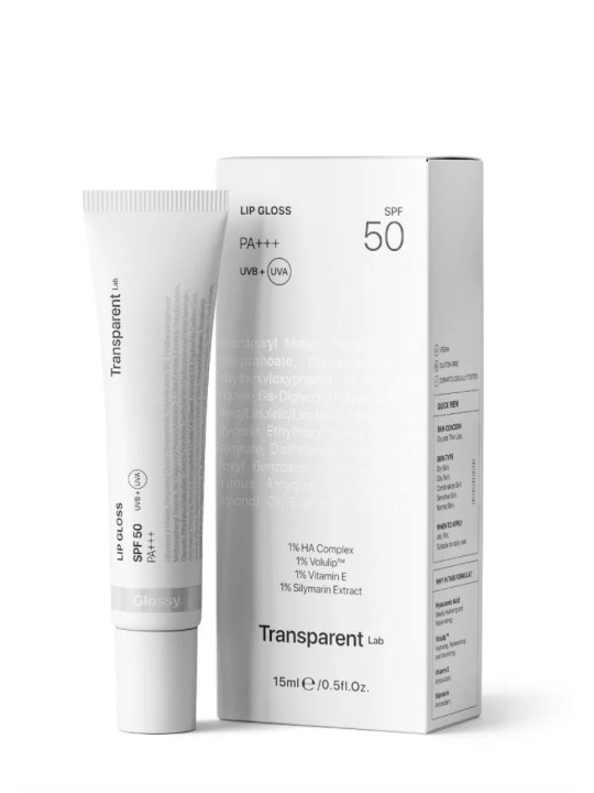 Зволожуючий блиск для губ Transparent Lab Moisturizing Lip Gloss with SPF 50, 15 мл 