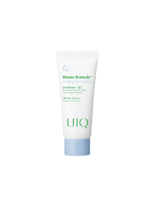 Мініатюра зволожувального сонцезахисного крему UIQ Biome Remedy Watery Sun Cream SPF 50+, 20 мл