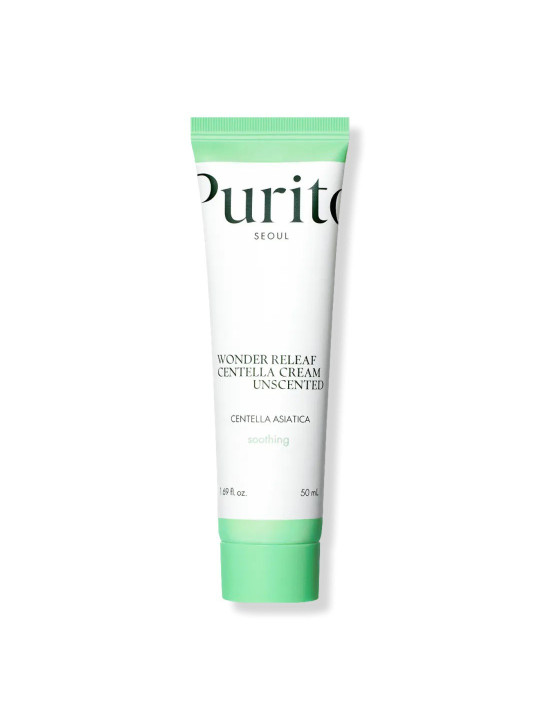 Крем для чутливої шкіри з центеллою без ефірних олій Purito Seoul Wonder Releaf Centella Cream Unscented, 50 мл