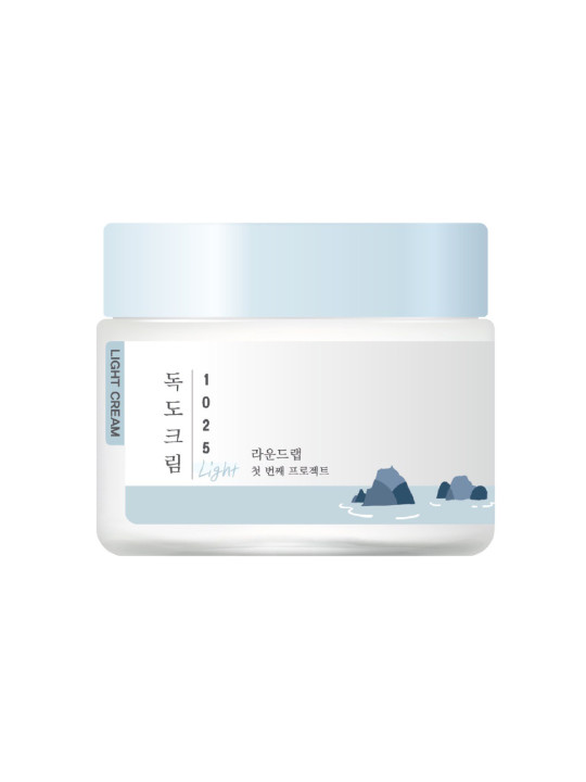 Легкий зволожувальний крем з морською водою ROUND LAB 1025 Dokdo Light Cream, 80 мл