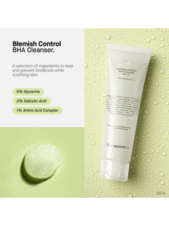 Засіб для глибокого очищення Transparent Lab Blemish Control BHA Cleanser, 150 мл