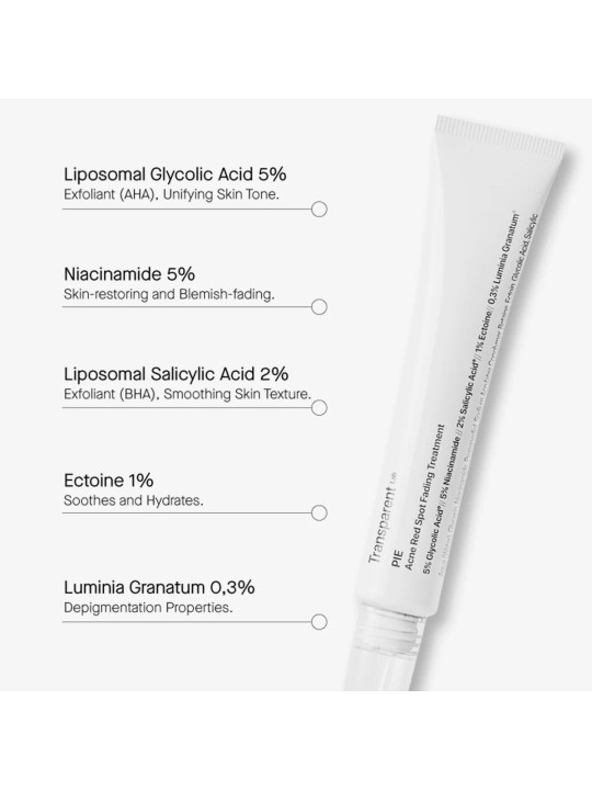 Засіб для лікування постакне Transparent-Lab PIE Acne Red Spot Fading Treatment, 30 мл