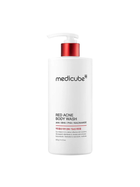Протизапальний гель для душу з кислотами Medicube Red Acne Body Wash, 400 г