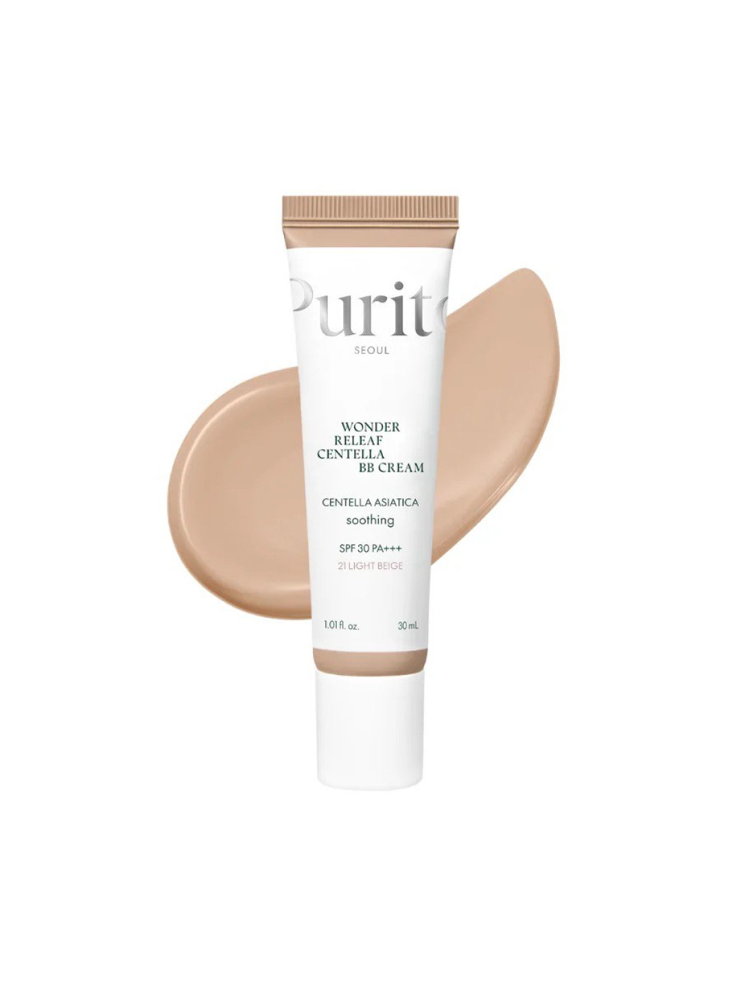 BB-крем з екстрактом центели Purito Seoul Wonder Releaf Centella BB Cream 21 Light Beige, 30 мл