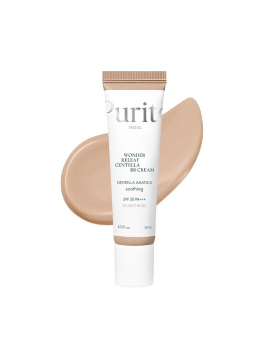 BB-крем з екстрактом центели Purito Seoul Wonder Releaf Centella BB Cream 21 Light Beige, 30 мл BB-крем з екстрактом центели Purito Seoul Wonder Releaf Centella BB Cream 21 Light Beige, 30 мл