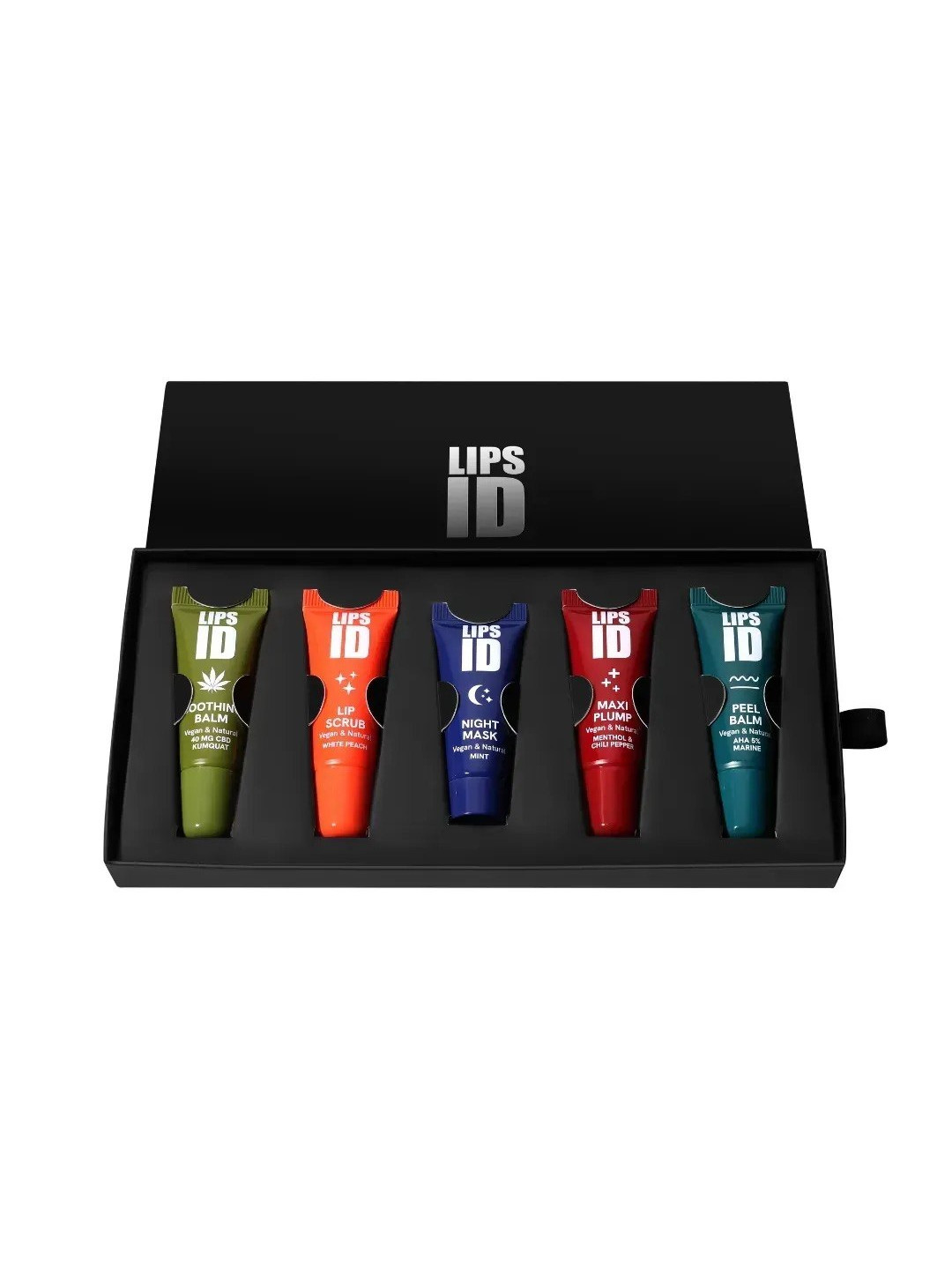 Набір «PRO» LIPS ID (заспокійливий бальзам, скраб, пілінг, плампер та нічна маска), 5х10 мл