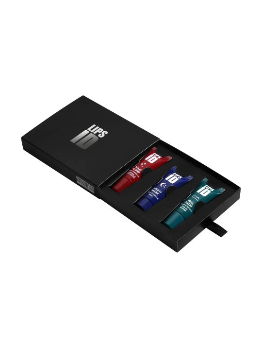 Набір «WOW» LIPS ID (бальзам-пілінг, плампер для об'єму та нічна маска), 3х10 мл