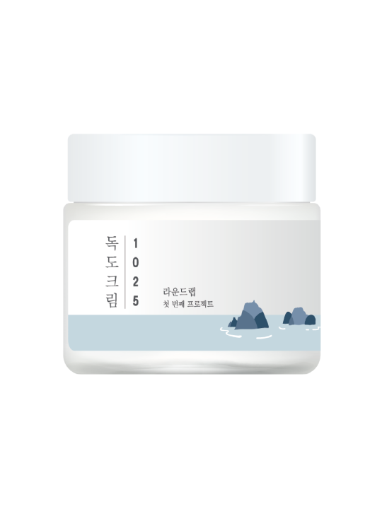 Зволожуючий крем з морською водою для сухого типу шкіри ROUND LAB 1025 Dokdo Cream, 80 мл