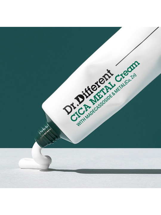 Заспокійливий крем з цинком і трипептидом міді Dr.Different Cica Metal Cream, 50 мл
