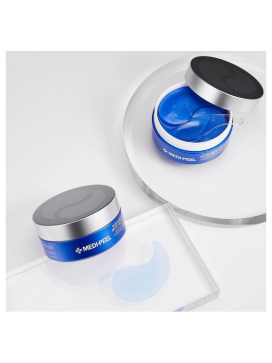 Зволожуючі гідрогелеві патчі з пептидами Medi-Peel Hyaluron Aqua Peptide 9 Ampoule Eye Patch, 60 Patches