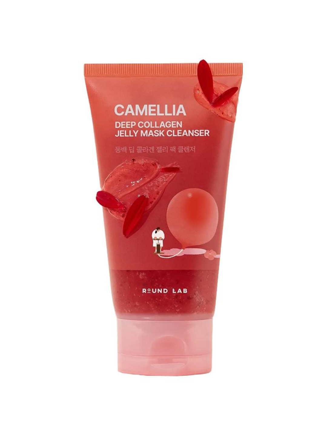 Очищувальний гель-маска з екстрактом камелії та колагеном ROUND LAB Camellia Deep Collagen Jelly Mask Cleanser, 150 мл