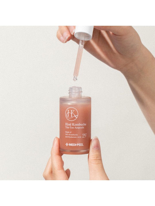 Зволожуюча сироватка для підвищення еластичності шкіри Medi-Peel Hyal Kombucha Tea-Tox Ampoule, 50 мл