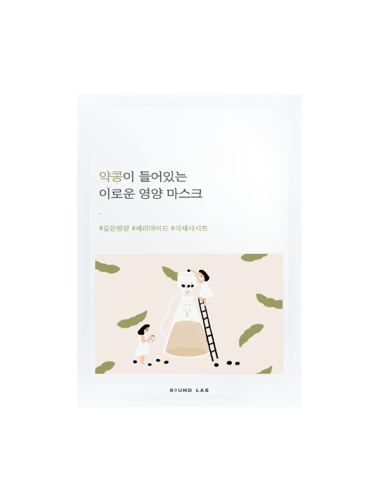 Поживна тканинна маска з екстрактом чорних соєвих бобів Round Lab Soybean Nourishing Mask Sheet