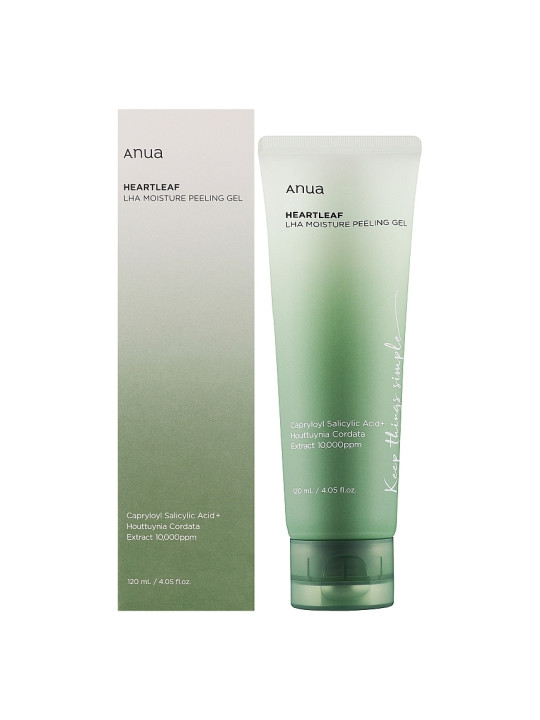 Пілінг-гель з екстрактом хауттюйнії і LHA кислотою Anua Heartleaf LHA Moisture Peeling Gel, 120 мл