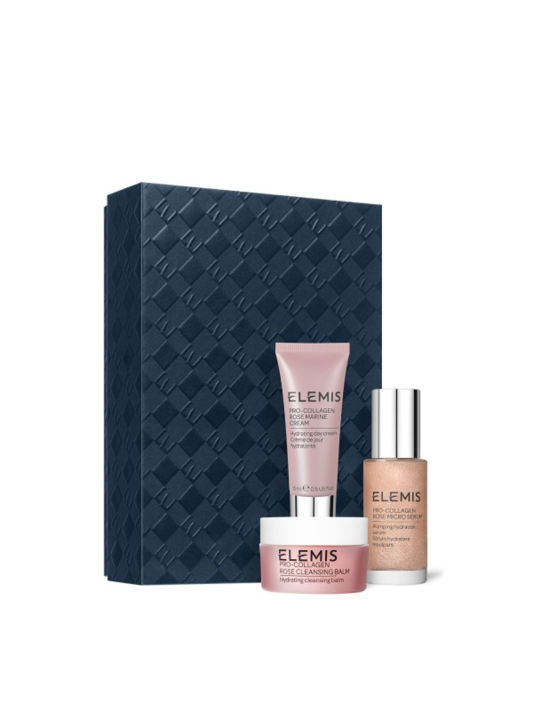 Тріо для зволоження та заспокоєння шкіри з Трояндою ELEMIS Kit: Pro-Collagen Rose Plumping Routine