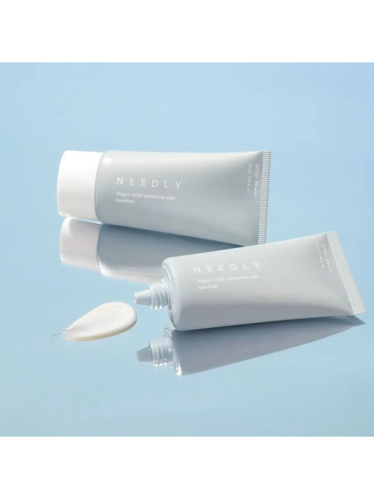 Зволожуючий сонцезахисний крем з рослинним скваланом Needly Vegan Mild Moisture Sun SPF 50+ PA++++, 50 мл