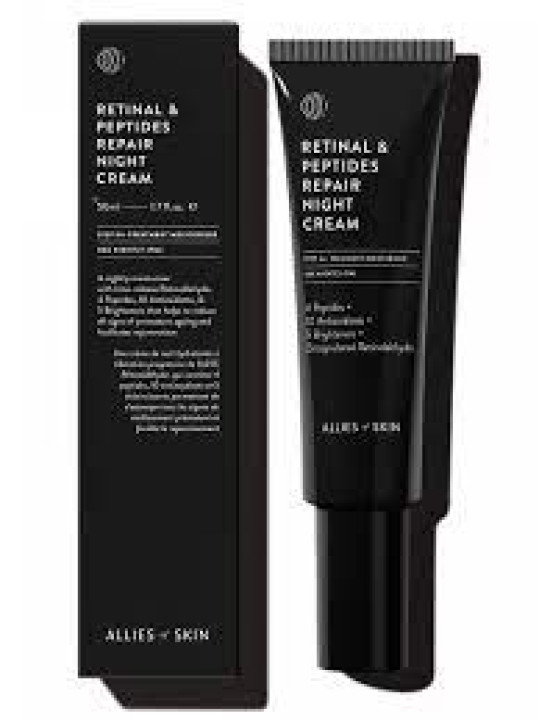 Нічний крем для обличчя Retinal & Peptides Repair Night ALLIES of SKIN, 50 мл