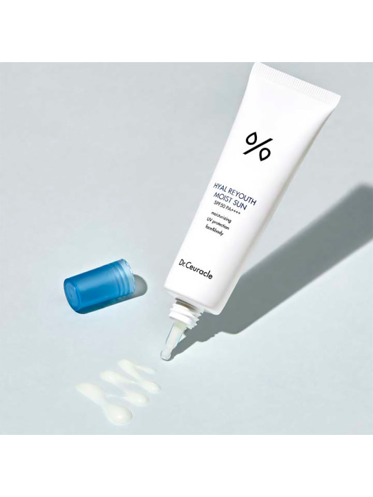 Зволожуючий сонцезахисний крем з гіалуроновою кислотою Dr.Ceuracle Hyal Reyouth Moist Sun SPF 50+ / PA++++, 50 мл