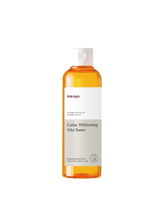 Тонер освітлювальний з галактомісісом і вітамінним комплексом Manyo Galac Whitening Vita Toner, 210 мл