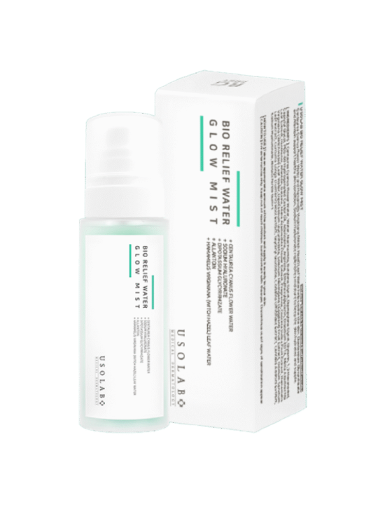 Заспокійливий, освіжаючий та гідратуючий тонер cпрей Usolab Bio Relief Water Glow Mist, 100 мл