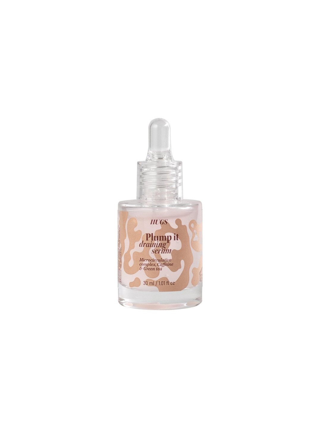 Протинабрякова сироватка HUGS Plump it draining serum, 30 мл