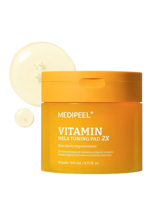 Тонізуючі вітамінні педи для обличчя MEDIPEEL Vitamin Mela Toning Pad 2X, 50 шт