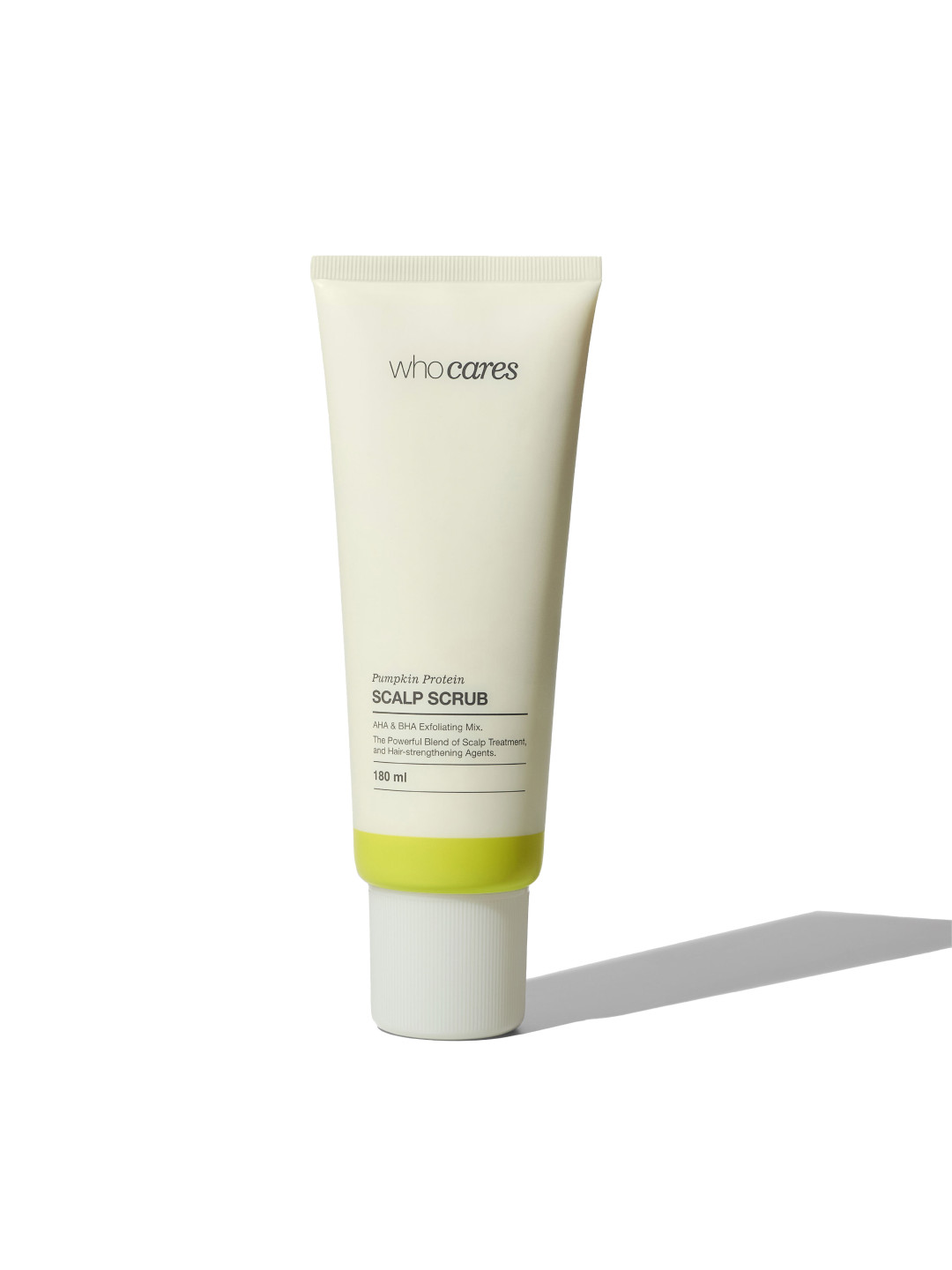 Кислотний скраб-пілінг для шкіри голови whocares Pumpkin Protein Scalp Scrub, 180 мл