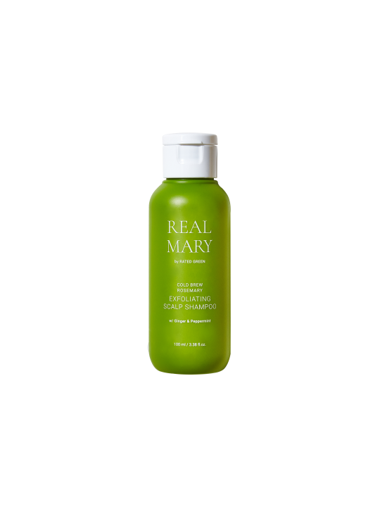 Глибокоочищаючий та відлущуючий шампунь з соком розмарину Rated Green Real Mary Cold Brewed Rosemary Exfoliating Scalp Shampoo,  100 мл