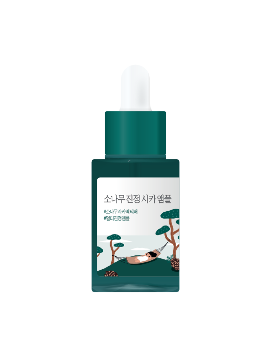 Заспокійлива сироватка з екстрактом голок сосни Round Lab Pine Calming Cica Ampoule, 30 мл