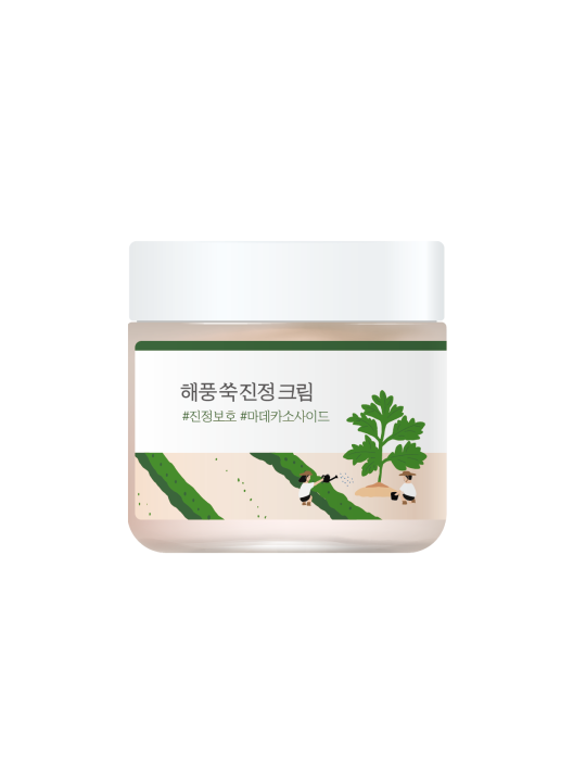 Заспокійливий крем з морським полином Round Lab Mugwort Calming Cream, 80 мл