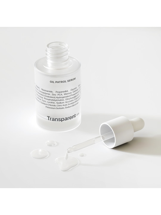 Матуючий серум з ніацинамідом та цинком Transparent - Lab Oil Patrol Serum, 30 мл