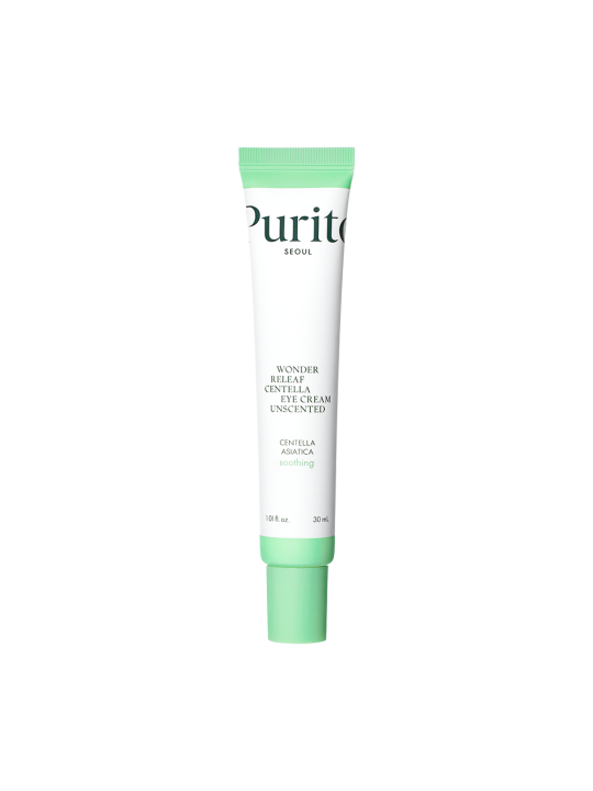 Крем для шкіри навколо очей з центелою без олій Purito Seoul Wonder Releaf Centella Eye Cream Unscented, 30 мл Крем для шкіри навколо очей з центелою без олій Purito Seoul Wonder Releaf Centella Eye Cream Unscented, 30 мл