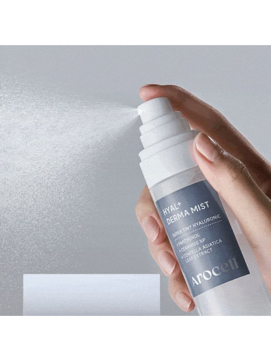 Зволожувальний міст з гіалуроновою кислотою, керамідами та пантенолом Arocell Hyal + Derma mist, 100 мл