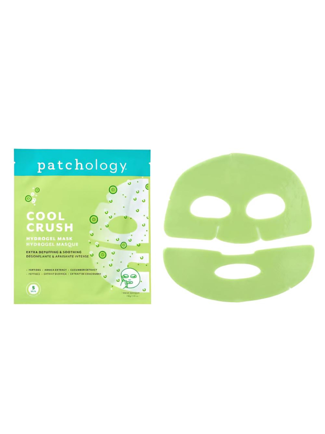 Гідрогелева маска для інтенсивного зменшення набряків обличчя Patchology Cool Crush Serve Chilled™Extra-Depuffing Hydrogel Face Mask