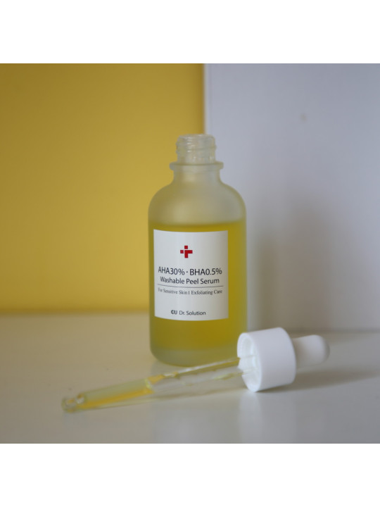 Пілінг-Сироватка З AHA 30% Та BHA 0,5% Кислотами Dr. Solution AHA 30% BHA 0.5% Washable Peel Serum, 50 г