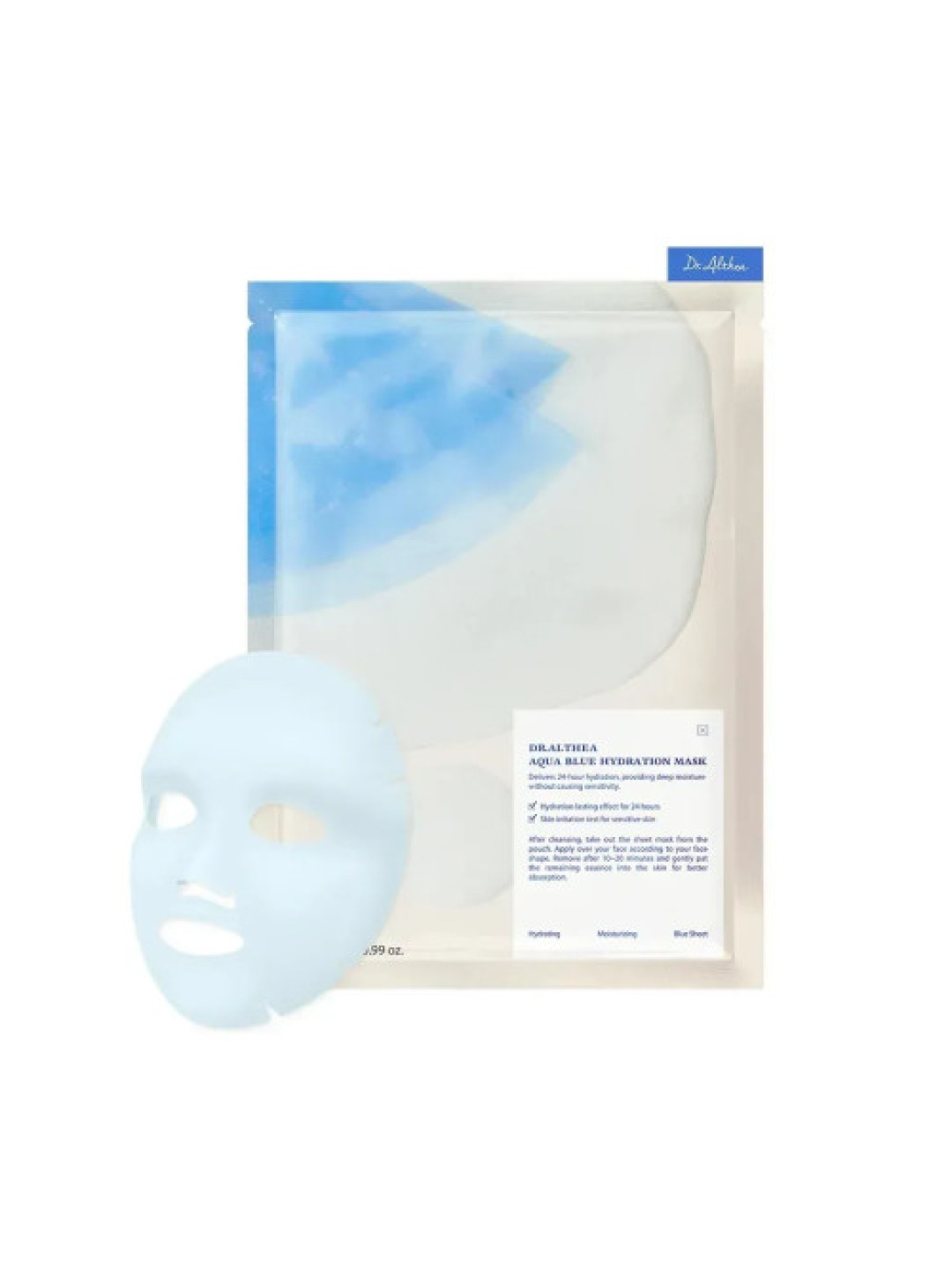 Зволожувальна тканинна маска з азуленом Dr. Althea Aqua Blue Hydration Mask, 28 г