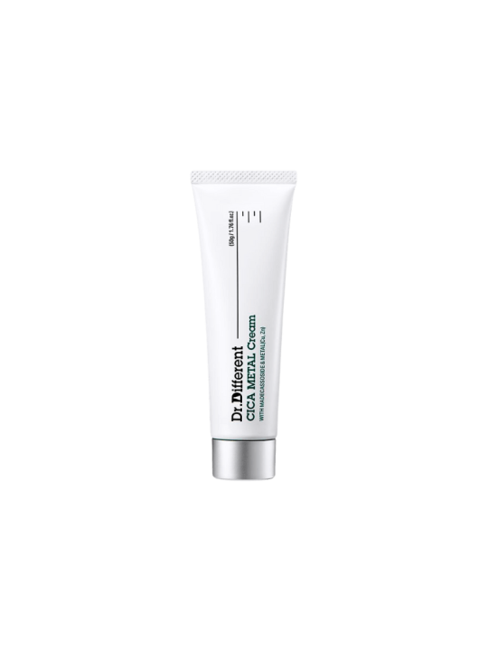 Заспокійливий крем з цинком і трипептидом міді Dr.Different Cica Metal Cream, 50 мл Заспокійливий крем з цинком і трипептидом міді Dr.Different Cica Metal Cream, 50 мл