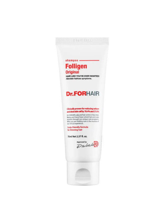 Зміцнюючий шампунь проти випадіння волосся Dr.FORHAIR Folligen Shampoo, 70 мл