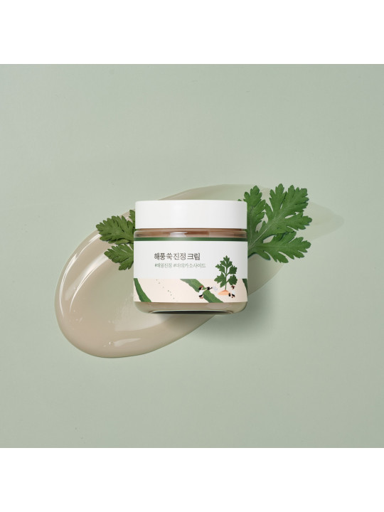 Заспокійливий крем з морським полином Round Lab Mugwort Calming Cream, 80 мл