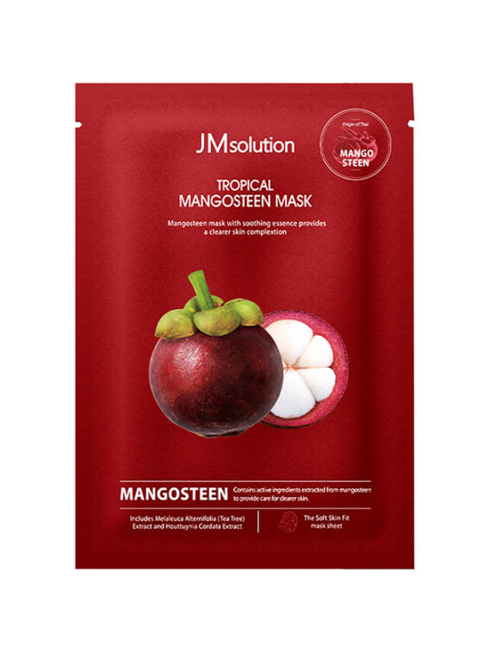 Тканинна маска для обличчя з екстрактом мангостина JMsolution Tropical Mangosteen Mask 