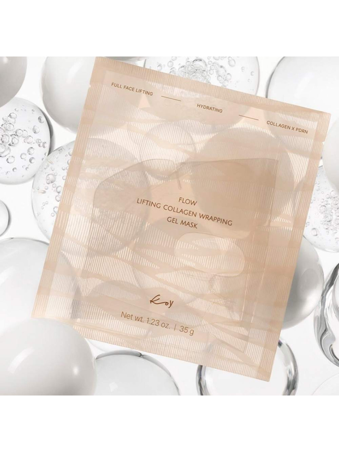 Гідрогелева маска-бандаж з ефектом ліфтингу Koy Flow Lifting Collagen Wrapping Gel Mask 
