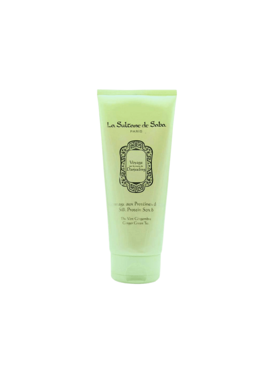 Скраб для Тіла Шовковий «Зелений Чай з Імбиром» La Sultane de Saba Voyage Darjeeling Silk Protein Scrub Ginger Green Tea, 200 мл