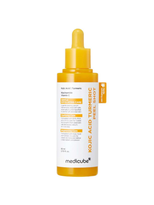 Освітлювальний пілінг з койєвою кислотою та куркумою Medicube Kojic Acid Turmeric Peel Shot, 80 мл Освітлювальний пілінг з койєвою кислотою та куркумою Medicube Kojic Acid Turmeric Peel Shot, 80 мл