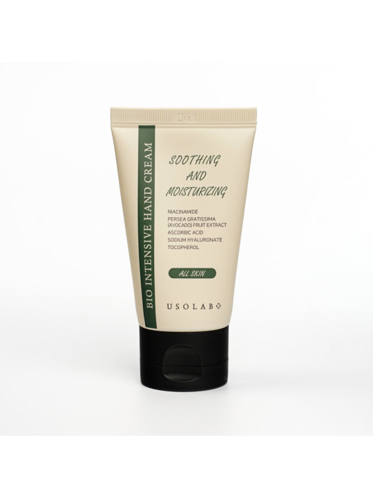 Інтенсивний заспокійливий та зволожуючий крем для рук Usolab Bio Intensive Hand Cream, 50 мл Інтенсивний заспокійливий та зволожуючий крем для рук Usolab Bio Intensive Hand Cream, 50 мл