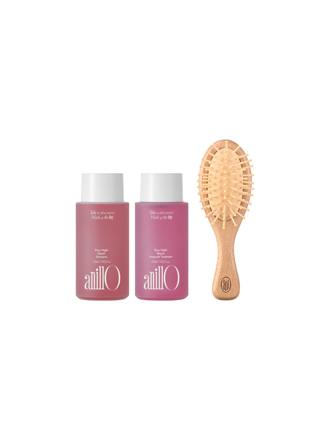 Набір для волосся ANILLO Rosy Night Hair and Brush Set