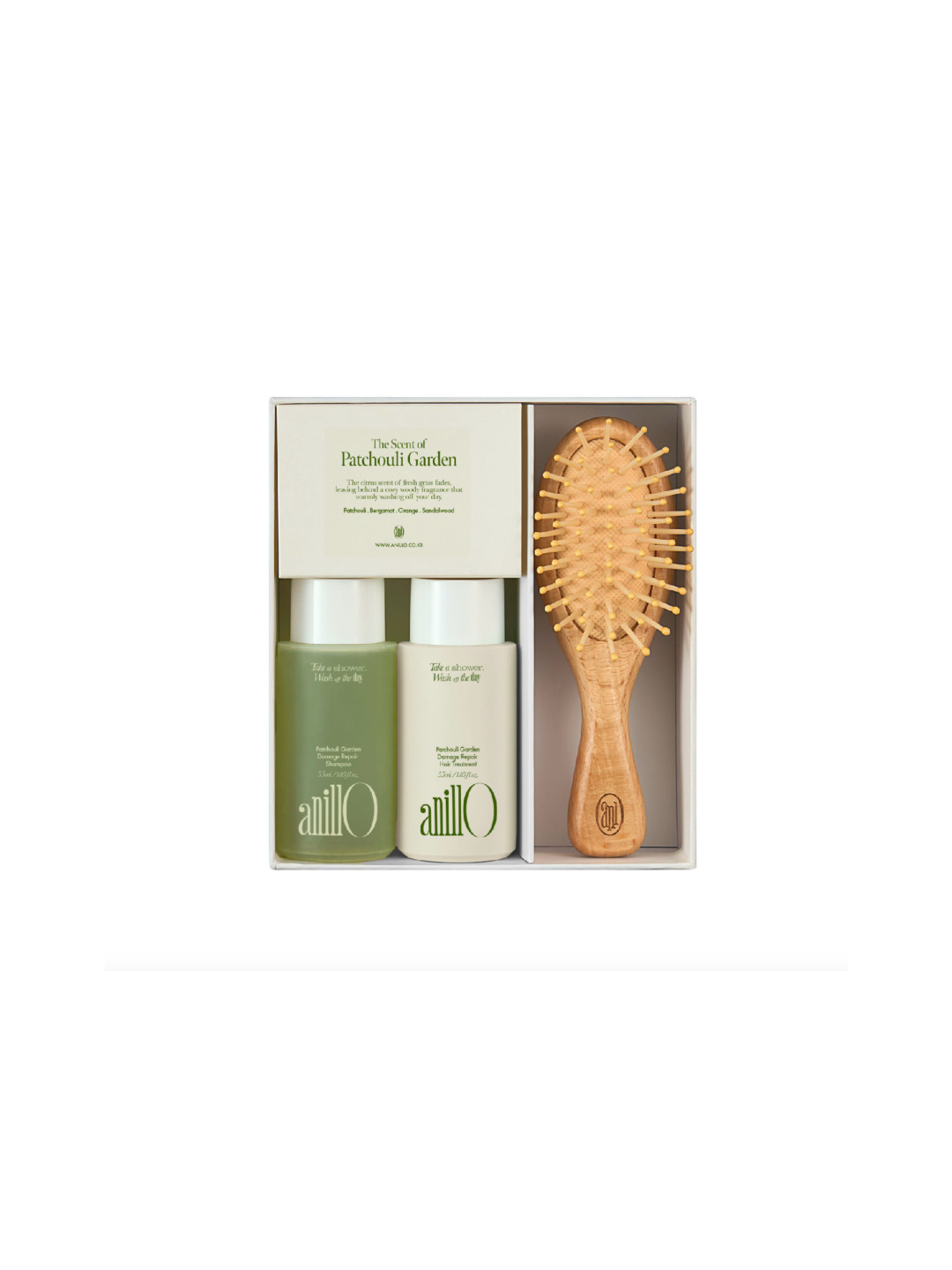 Набір для волосся ANILLO Lime Sunday Hair and Brush Set
